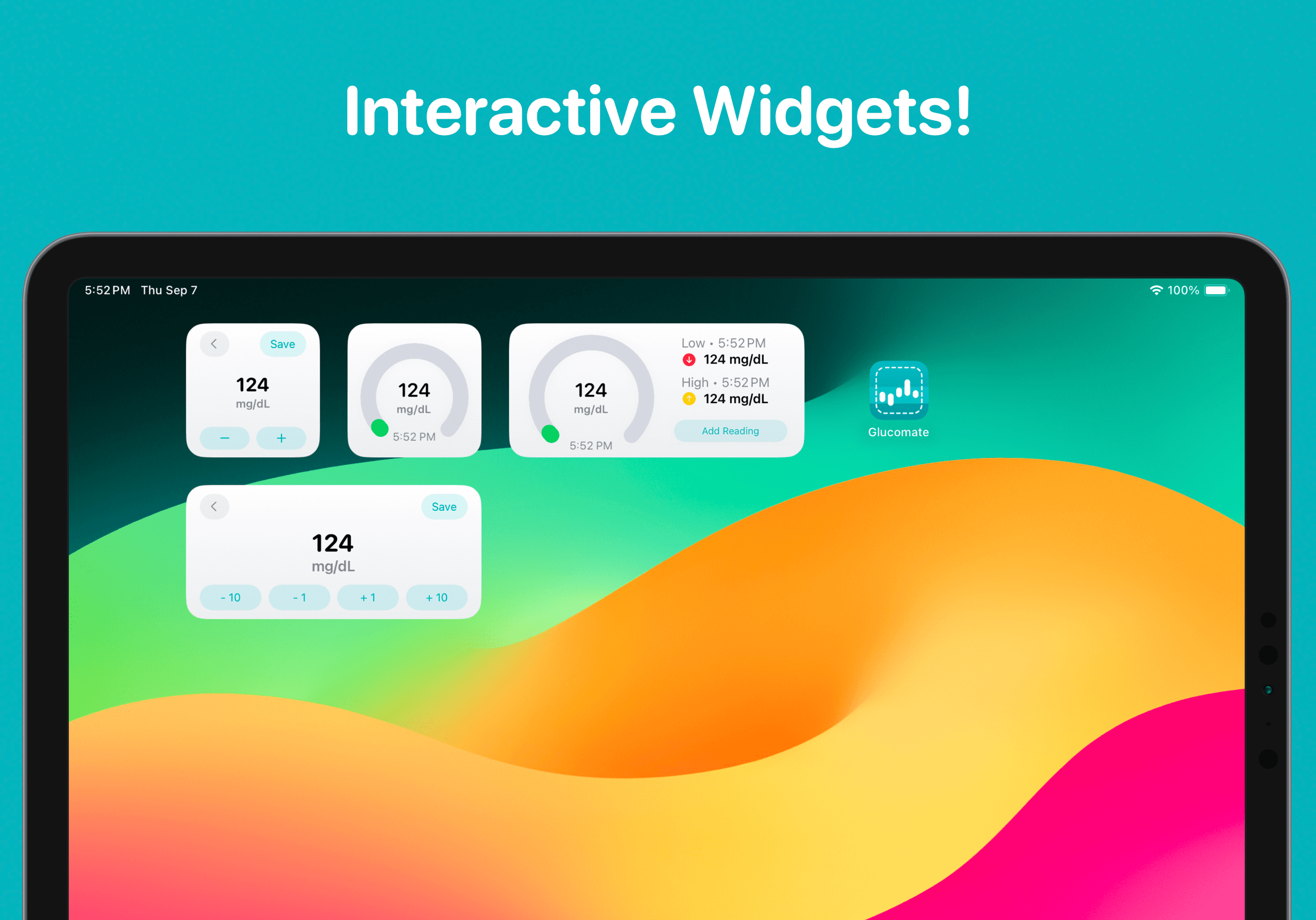 Interactive widgets screenshot