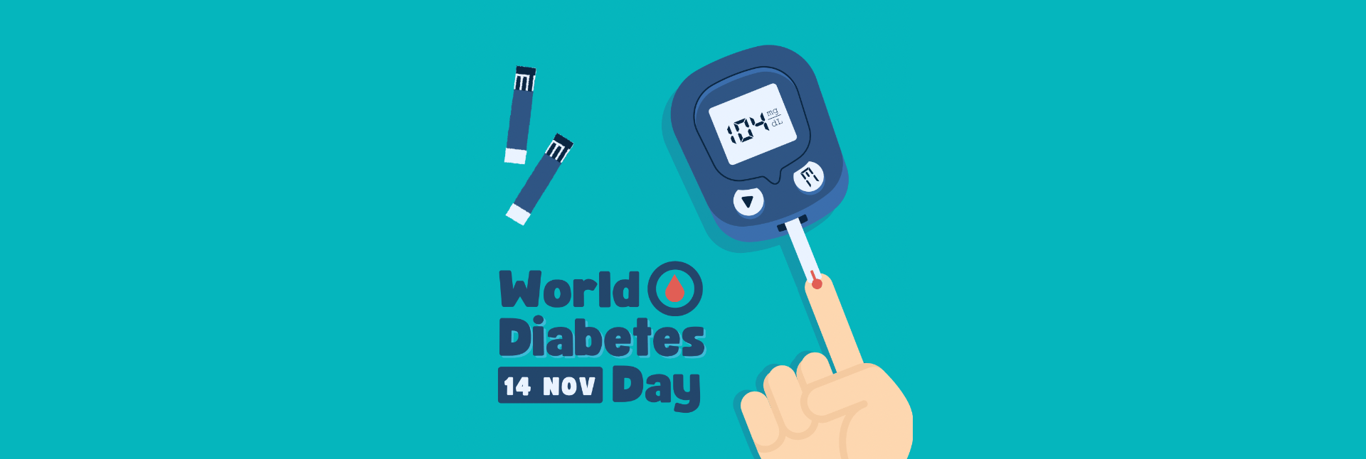 Hero image showing 'World Diabetes Day'